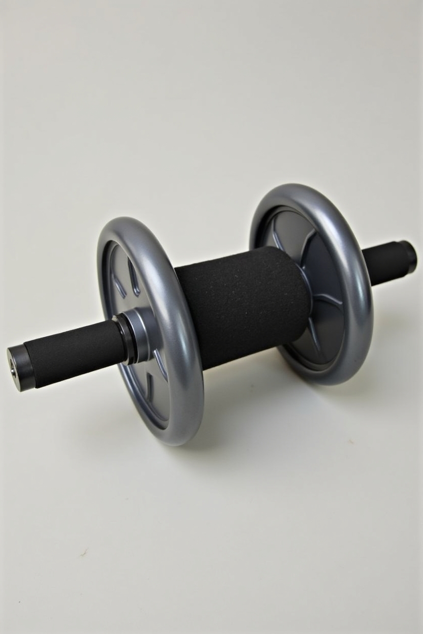 Dual-Wheel Ab Roller with Knee Pad